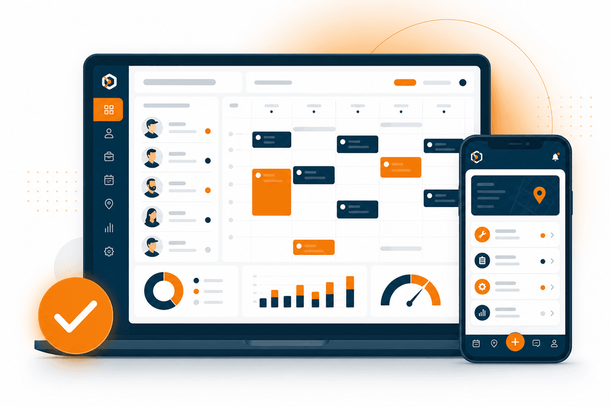 Interface moderne TASHY sur ordinateur et mobile, alternative à Organilog