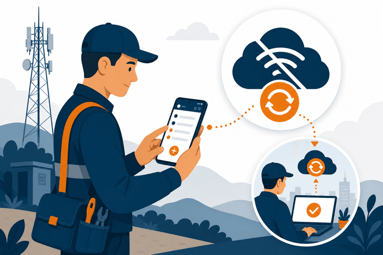 Application télécoms en mode hors connexion